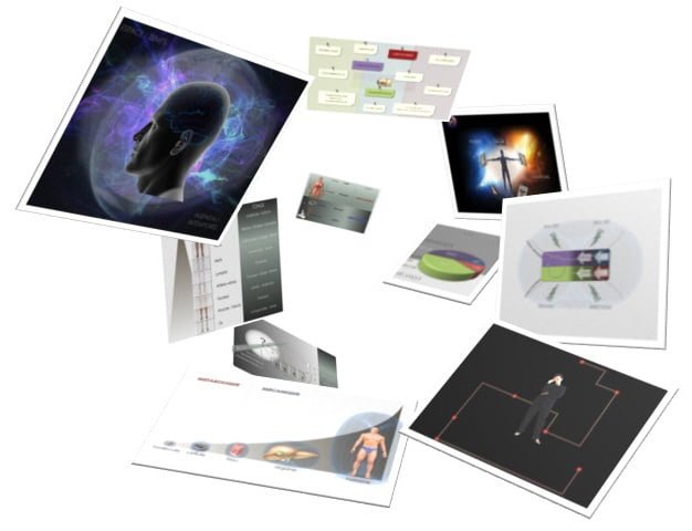 Diverses diapositives de la conférence